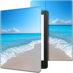 for Kindle 10th Generation Case 2019 Released 6",PU Leather Cute Slim Folio Adjustable Stand Smart Cover with Auto Wake/Sleep Case for 6 Inch Kindle 10th Gen 2019,Blue Sea Beach