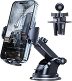 Phone Mount for Car [Military-Grade Super Suction] Universal Hands-Free Phone Holder for Dashboard Windshield Air Vent for iPhone 17/16 Pro Max Air Plus Samsung All Phones