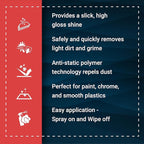 Bling Sauce Platinum Speed Sauce, Cherry Scent, Anti-Static Quick Detail Spray for Cars, Trucks, SUVs, 24oz.