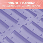 Lavender Purple Car Floor Mats - Universal Trim to Fit All Weather Purple Car Accessories - Girl Car Accessories for Women & Cute Car Mats for Women Lavender Girly Car Decor Truck & SUV