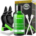 Plastic Trim Restorer for Cars 1.69 OZ (50ML), Black Trim Restorer,Hydrophobic Trim Ceramic Coating,Lasting Up to 12 Months+ with UV Protection,Restore Automotive Exterior Protectant