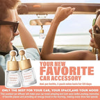 HoogaLife Car Air Freshener Diffuser 2 Pack Hanging Mahogany Coconut Car Air Freshener for Women 45+ Days Long Lasting Fragrance Made in USA (M32)