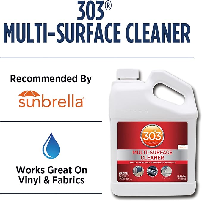 303 Multi-Surface Cleaner - Safely Cleans All Water Safe Surfaces, 1 Gallon (30570) & Protectant - Provides Superior UV Protection, 32oz (30313CSR) Packaging May Vary