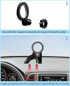 Car Phone Holder for Honda HRV HR-V 2016-2022 Accessories Compatible with MagSafe Cell Phone Mount Hands-Free 360 Degree Rotation Does Not Affect Air Vent
