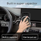 Cell phone holder wireless car charger,15W Auto Clamping Phone holders for your car fit for iPhone 16 15 14 13 12 Mini Pro Max 11 XR, Samsung Galaxy S24 Ultra S23 S22 S21+ Note 20 (Red)