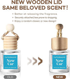 C Classy Hanging Car Air Freshener 2 Pack, New Car Essential Oil Diffuser, Long-Lasting Fragrance, Cute Glass Bottle Car Accessories for Women & Men, Made in USA