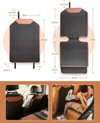 Owleys Set Seat Back Organizer & Car Seat Protector Hexy Waterproof & Non-Slip Protector for Child Car Cushion for Leather and Fabric Seats (Hexy Set 2)