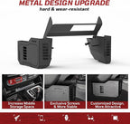 Metal Gear Shift Organizer Tray Compatible with Jeep Wrangler JL/JLU & Gladiator JT 2018-2025, Center Console Shifter Side Tray Storage Box Interior Accessories (Not for JK/JKU)