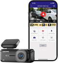 AZDOME 4K Dash Cam Front, Voice Control Dash Camera for Cars, WiFi 6 Mini Dashcam with APP Live Chat Support, Car Camera, Loop Recording, G-Sensor, 24H Parking Mode, Support 256GB Max Easy to Install
