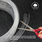 AZIMOM PMMA Plastic 100pcs 0.03in9.8ft End Glow Fiber Optic Cable Strands Roll for Star Sky Ceiling All Kind LED Light Engine Driver