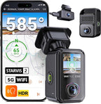 Vantrue E360 Plus All Channel Dash Cam, 585°, Dual STARVIS 2, Fisheye Front + Fisheye Inside + Rear Dash Camera, Dual IR Night Vision, GPS, WiFi, Touchscreen, Parking Mode, Voice Control, Support 1TB