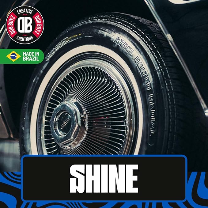 Dub Boyz Good Shine Tire Shine – 16 oz, Deep Wet-Look Gloss, Long-Lasting UV Protection, Quick-Drying, No Sling Formula, Easy Application. (16 Fl Oz)