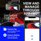 2026 New Osmo Dashcam Pro 3.0 4K Front and Rear Dash Cam, 4K + 1080P Dash Camera for Car with Night Vision (WiFi+GPS+128GB)
