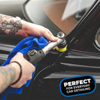 The Rag Company - Edgeless 365 Microfiber Towels (10-Pack) Premium 70/30 Blend, Professional Polishing, Wax Removal, Auto Detailing, 365gsm, 16in x 16n, Royal Blue