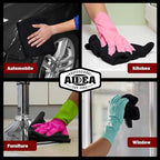 AIDEA Microfiber Cleaning Cloth Black 10PK, Microfiber Towels for Cars, Premium Wash Cloths, Dusting Cloth Lint Free Cleaning Rags for SUVs, House, Kitchen, Window, Cleaning Supplies12×12" (Pack of 2)