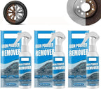 Iron Powder Remover,Car Rust Removal Spray,Color Changing Rustout Instant Remover for Wheels and Paint,Multifunctional Paint Cleaner for Car Maintenance and Metal Iron Cleaning
