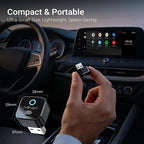 MINIX CA525 Mini Wireless CarPlay & Android Auto Adapter, 2026 Upgraded 2-in-1 Wired to Wireless Dongle, One-Button Switch, Plug & Play USB-A/C, WiFi 6 & Bluetooth 5.4, iOS 10+ & Android 11+