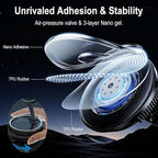 2026 Magsafe Car Mount Charger, 15W Fast Charging Vacuum Magnetic Phone Holder, Hands Free Phone Holders for Your Car Dashboar/Gym/Mirror, 360° Rotation Base, Nano Gel, for iPhone Series & Android