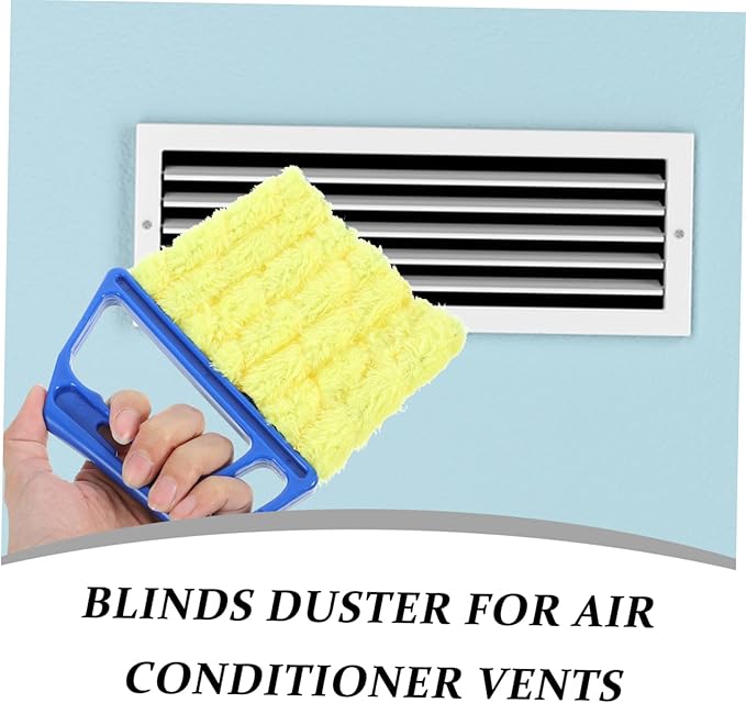 Ipetboom 20pcs Blinds Cleaner Lightweight Portable Duster for Cars Vents Shutters Washable Brush Gentle Bristles for Safe Cleaning for Home Vehicle Use