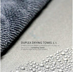 Microfiber Car Drying Towel, 1300GSM Superior Absorbency Twist Loop for Drying Cars, Trucks, and SUVs (Gray, 20"x32")