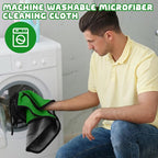 Tallew 50 Pcs Microfiber Towels:16"x16" Microfiber Drying Towels Bulk Micro Fiber Car Cleaning Cloth for Cars Drying Washing Polishing Office Windows Cleaning Household Supplies (Green,Gray)