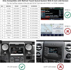 Road Top Wireless CarPlay Android Auto Retrofit Kit for Ford Sync 2 (2013–2015) with 8" Factory Screen, CarPlay Interface Decoder for F150 Explorer Escape Focus Edge Expedition Fiesta Flex