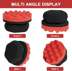6 Pack Large Tire Shine Applicator Pad, Tire Hex Grip Applicator, Tire Shine Car Detailing Foam Sponge Tool, Reusable Car Cleaning Supplies After Car Wash Tire Cleaner for Applying Tire Shine