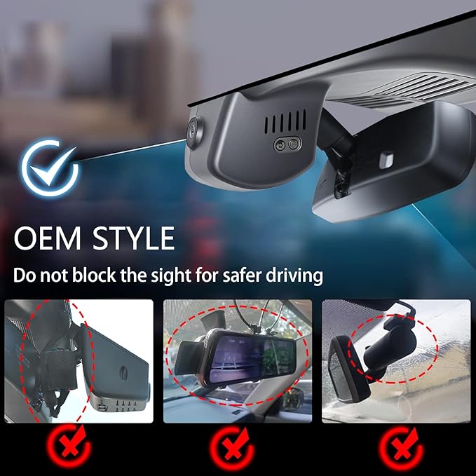 Mangoal 4K Dash Cam Custom fit for Mazda CX-70 2025 2026, Turbo S Premium Plus Package AWD, OEM Style, 2160P UHD Video, WiFi & APP, 64GB Card