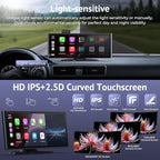 CarPlay Screen for Car with 4K Dash Cam&1080p Backup Camera,10.26" HD IPS Touch Car Play Screen Compatible with Apple Carplay & Android Auto, SuperLink, Loop Recording, Bluetooth Audio, GPS, Siri