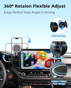 PZK Car Phone Mount for Toyota Tundra 2022-2025 2026 /Sequoia 2023-2026 Limited/Platinum Accessories 14-Inch Screen Magnetic 15W Fast Wireless Charger Car Phone Holder 360° Rotation Not Affect Vent