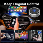 Wireless CarPlay Adapter for Apple & Android Auto, 2026 Upgraded Stable Connection, Auto Connect in 5s, Plug & Play Dongle for Factory Wired CarPlay Cars, WiFi 6 & Bluetooth for iOS 10+ & Android 11+