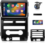 8Core Car Radio for Ford F150 2009 to 2012 XL XLT, 9inch Touchscreen Stereo, Wireless Apple CarPlay & Android Auto, Mirrorlink, 5G WiFi GPS, FM RDS, EQ DSP, Back-Up Camera, SWC, 2G+32G