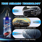 Paint Sealant Spray Quick Effect Coating Agent for High Gloss Shine & Protection All-in-One Waterless Wash Wax Hydrophobic Polish for Cars Motorcycle Trucks & RVs with Microfiber Towel 10oz/300ml