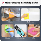 FIXSMITH Shop Towels, Microfiber Cleaning Cloth Bulk, 24 Pack Microfiber Towels for Cars, All-Purpose Absorbent Cleaning Rags, Dust Cloth for Automotive, Mechanic, Garage, Bar, 11.5 x 11.5 inch