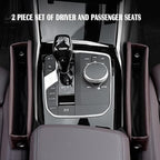 Car Seat Gap Filler 2 Pack Car Gap Filler Seat Organizer Front Seat Leather Car Accessories, Car Essentials for SUV Truck, Adjustable Seat Gap Filler Organizer (Brown，1 Pack)