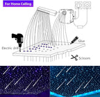 AZIMOM High Brightness 50W Twinkle Fiber Optic Starlight Kits1000pcs*0.03in*16.4ft Fiber Strands, RGB Meteor Shooting Star Sound Activated APP/Remote Control Theater Ceiling Home Shop Roof Decor