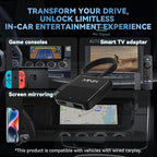 MINIX Car TV Mate Only for Cars with Factory Wired CarPlay Function HDMI Converter HDMI Multimedia Adapter for Fire TV Stick Gaming Laptop Switch Screen Throwers DVD Set-top Boxes 2.4GHz WiFi