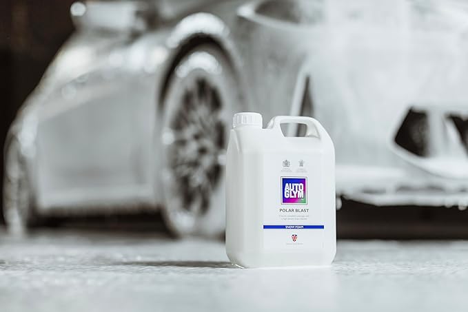 Autoglym Polar Blast, 2.5L Concentrate Extra Thick Snow Foam (15L When diluted) Softens Dirt in Advance of wash, pH Neutral Car Shampoo Suitable for All Paint Types, White