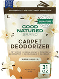 Good Natured Brand | Carpet Freshener & Deodorizer Powder | 31 oz Pet Odor Eliminator for Strong Odor & Pet Urine | Fresh Natural Warm Vanilla Scent | Safe for Homes with Pets