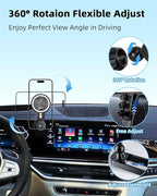 PZK Car Phone Mount for 2024-2026 BMW X5 /BMW X6 /2023 2024 2025 2026 BMW X7 Accessories Custom 14.9-inch Screen Magnetic 15W Fast Wireless Charger Car Phone Holder with 360° Rotating Extension Rod