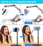 RECO Phone Magnetic Ball Mount Adapter Compatible with MagSafe, 360 Degree Rotate Mout Fit All 17mm/0.67inch Ball Joint Car Phone Holder, Compatible with All Phones