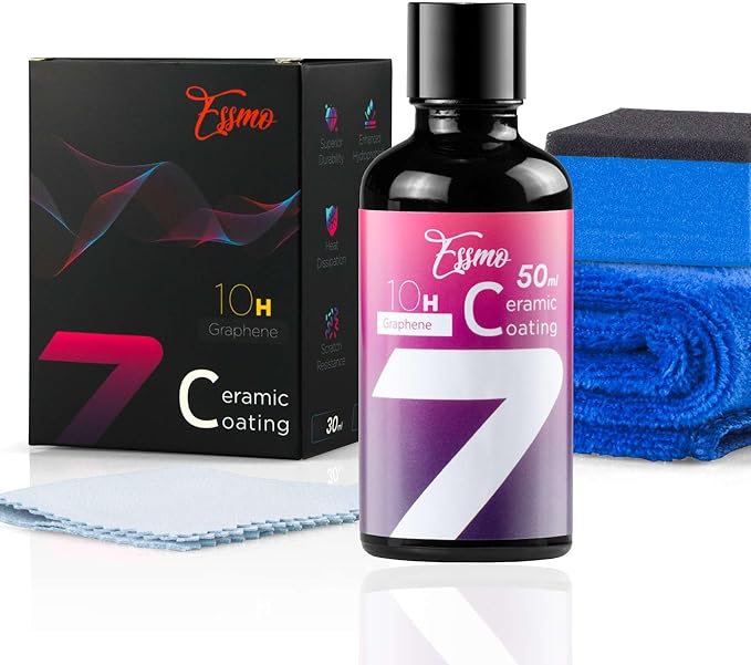 10H Graphene Ceramic Coating Spray for Auto Cars High Gloss Paint Hydrophobic Protection UV and Scratch Resistant Long-Lasting Shine 50 ml