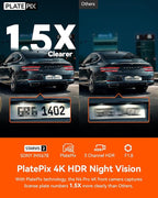 Vantrue N4 Pro 4K 3 Channel Dash Cam,STARVIS 2 IMX678 x PlatePix™ x HDR Night Vision, 4K+1080P+1080P Front Inside and Rear Dash Camera, Voice Control, WiFi, GPS (Renewed)