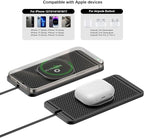 Magnetic Wireless Car Charger Pad, REESTECQI 15W Wireless Charging Pad for Magsafe Charger Non Slip Type C with 40W Car Charger for iPhone 17/16/15/14/13/12, Airpods (30CM Cable)
