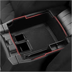 Autorder Center Console Organizer for 2019-2026 Toyota Corolla/ 2022-2026 Corolla Cross Accessories Car Armrest Storage Box Middle Console Tray Container with Non-Slip Silicone Mats