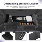 LUWU 2025 Land Cruiser Center Console Organizer - Compatible with 2024 2025 2026 Toyota Land Cruiser Accessories Under Screen Organizer Tray 2024 2025 LC250 Armrest Console Organizer