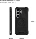 Rokform Rugged Case for Galaxy S26 Ultra, Magnetic Cover, Drop Tested Armor (Black)