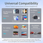 110W Retractable Car Charger, 3‑Port Cigarette Lighter Adapter, 5.7 ft Retractable USB‑C Cable, Car Charger USB C Fast Charge for iPhone 17/16/15 Series, Galaxy S25/S24 and More