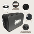 Noaman Upgraded Large Car Tissue Holder Premium PU Leather Tissues Box Cover Backseat Rectangular Napkin Holder for Car Fits for 120 Standard Kleenex Tissues Box for Car Organization Accessories Black