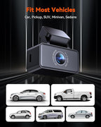 Vantrue E360, E2 2.7K Adjustable Rear Camera with 20ft Cable, WDR, Super Night Vision, Fit for Most Cars SUV, Pickup, Truck, Jeeps Minivan and Sedans